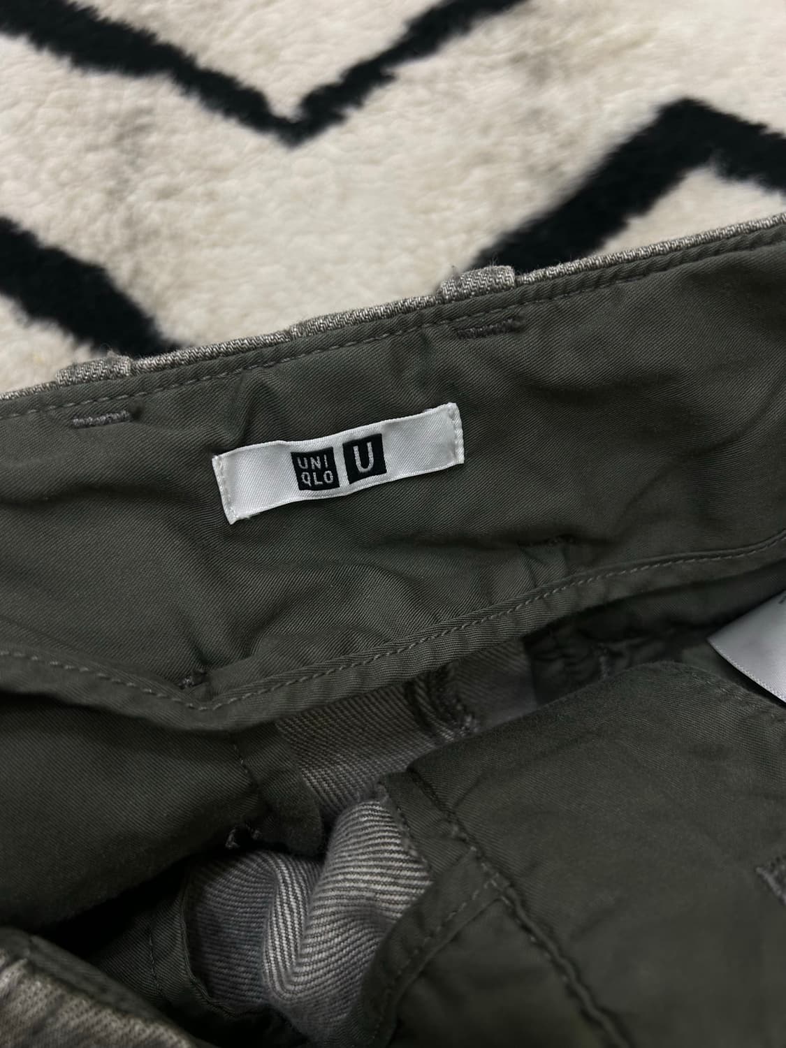 [27]유니클로U 하이웨스트 스트레이트 핏 데님/그레이 상품이미지3