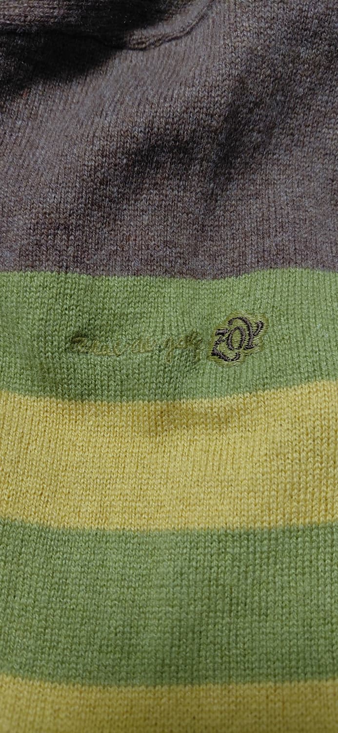 일본 골프웨어 ZOY 스트라이프 니트 M (무료배송) 상품이미지5