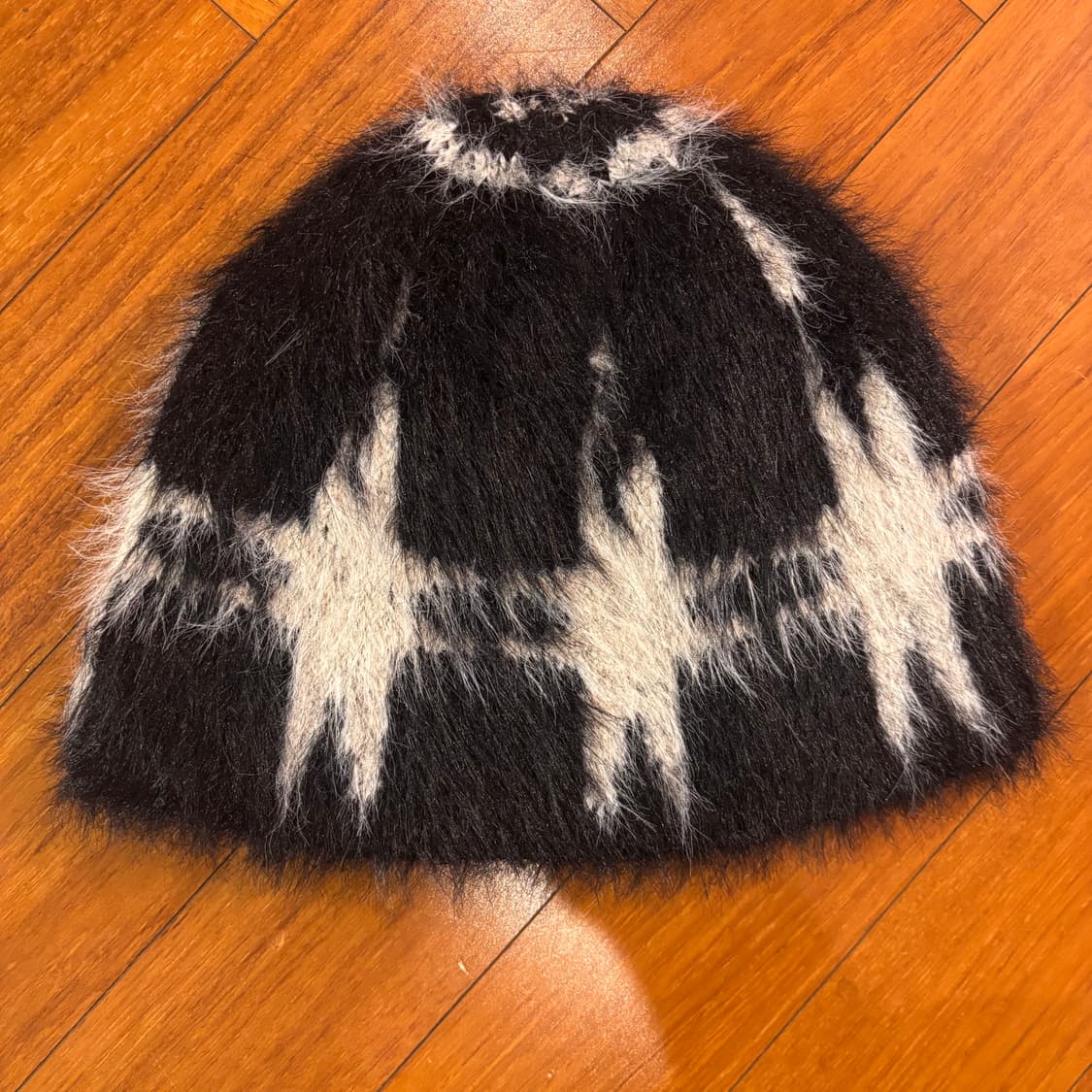 스타 앙고라 비니 블랙 상품이미지1