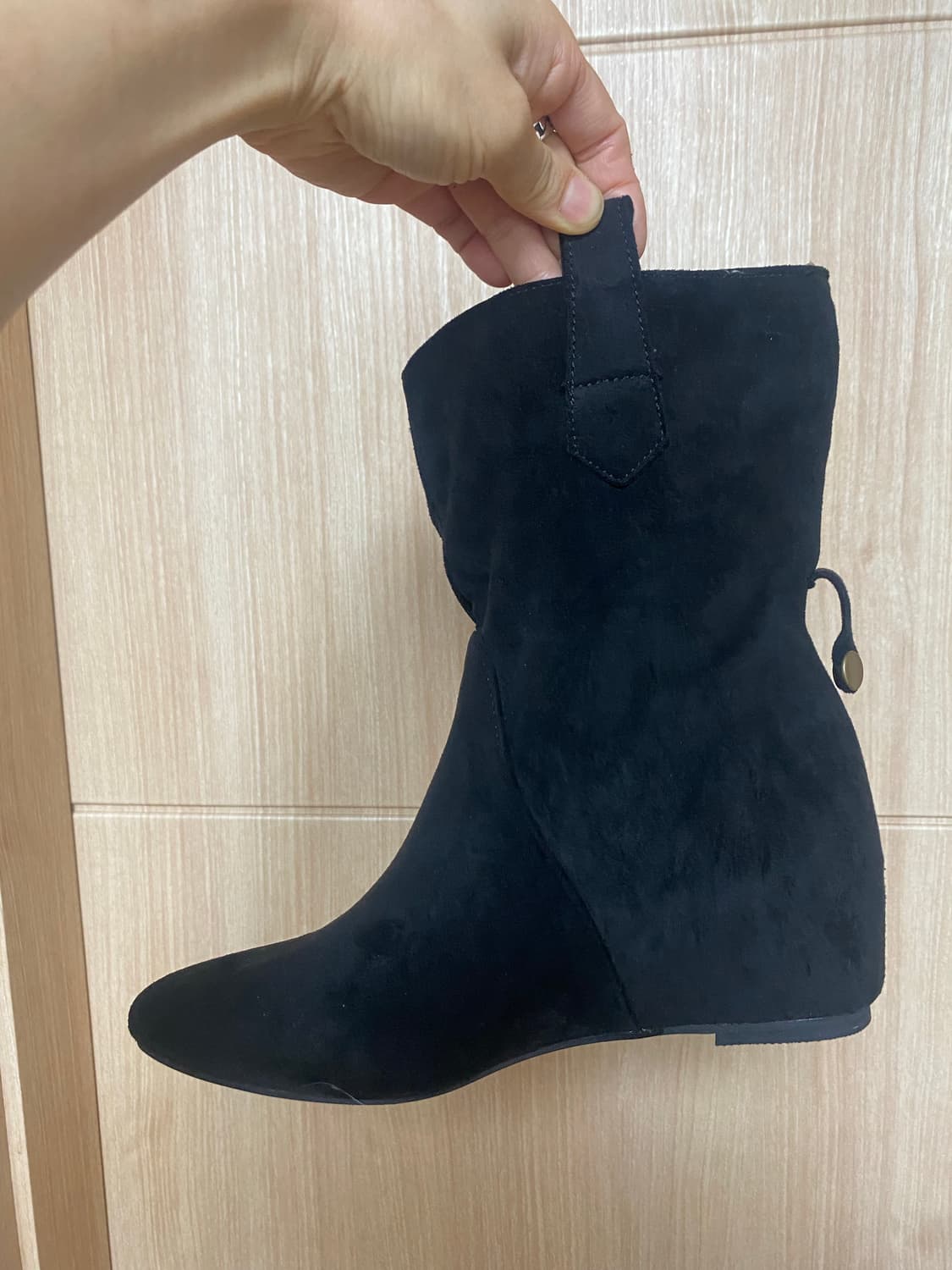 블랙 스웨이드 테슬 부츠 240(새상품) 상품이미지8