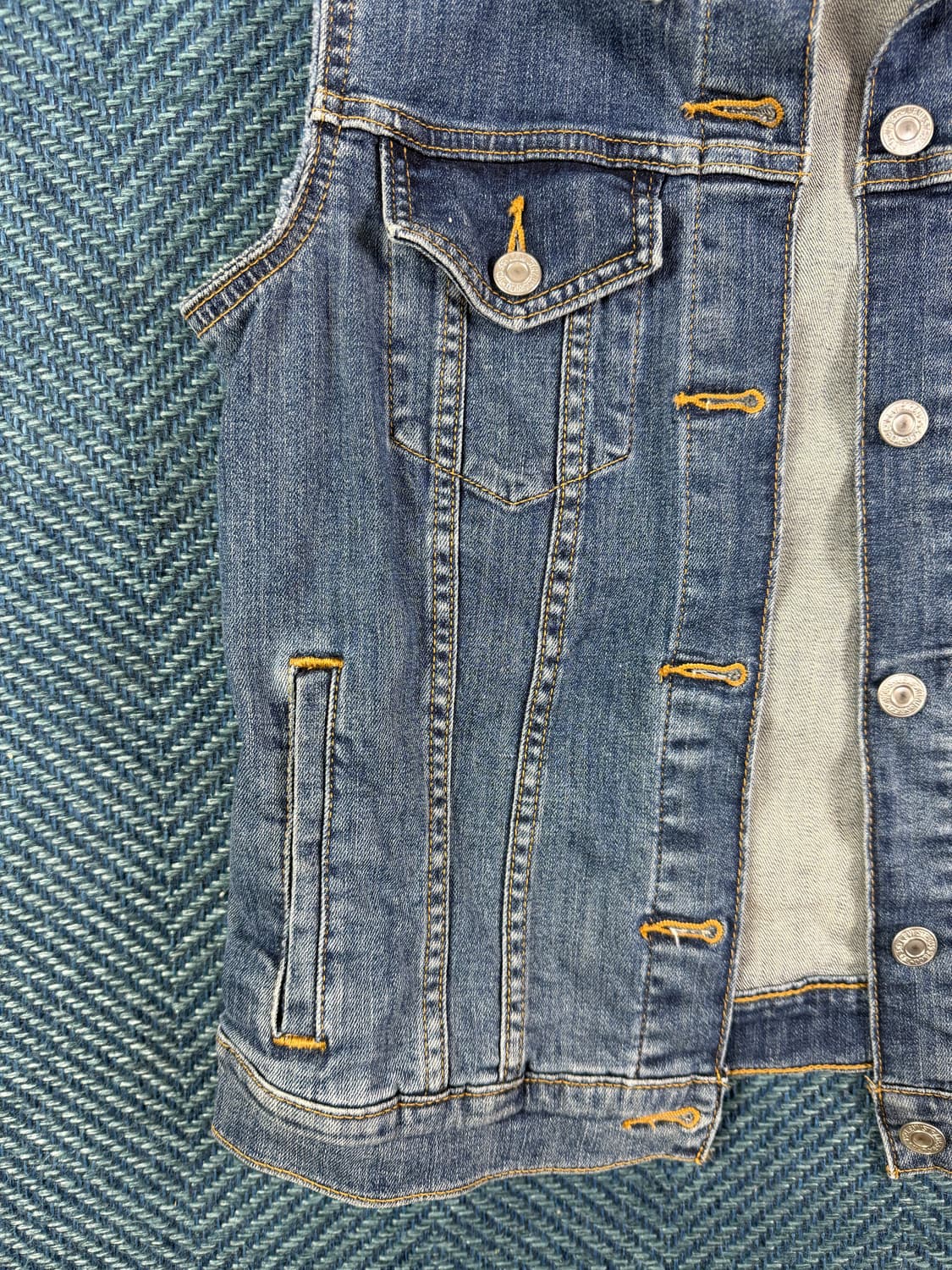 리바이스(Levi's) 빈티지 데님 베스트 S 상품이미지7