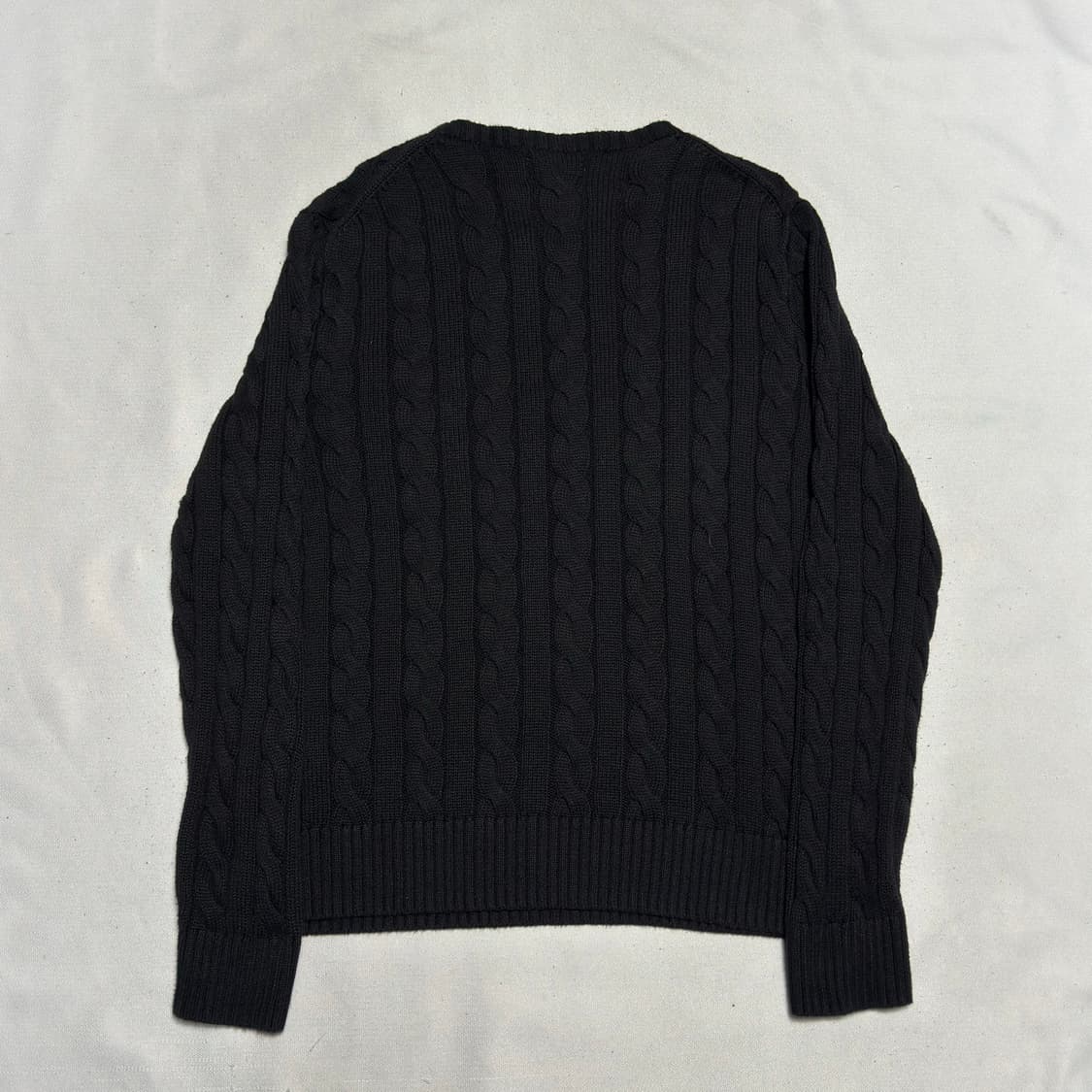 S 폴로랄프로렌 블랙 코튼 케이블 니트 상품이미지3