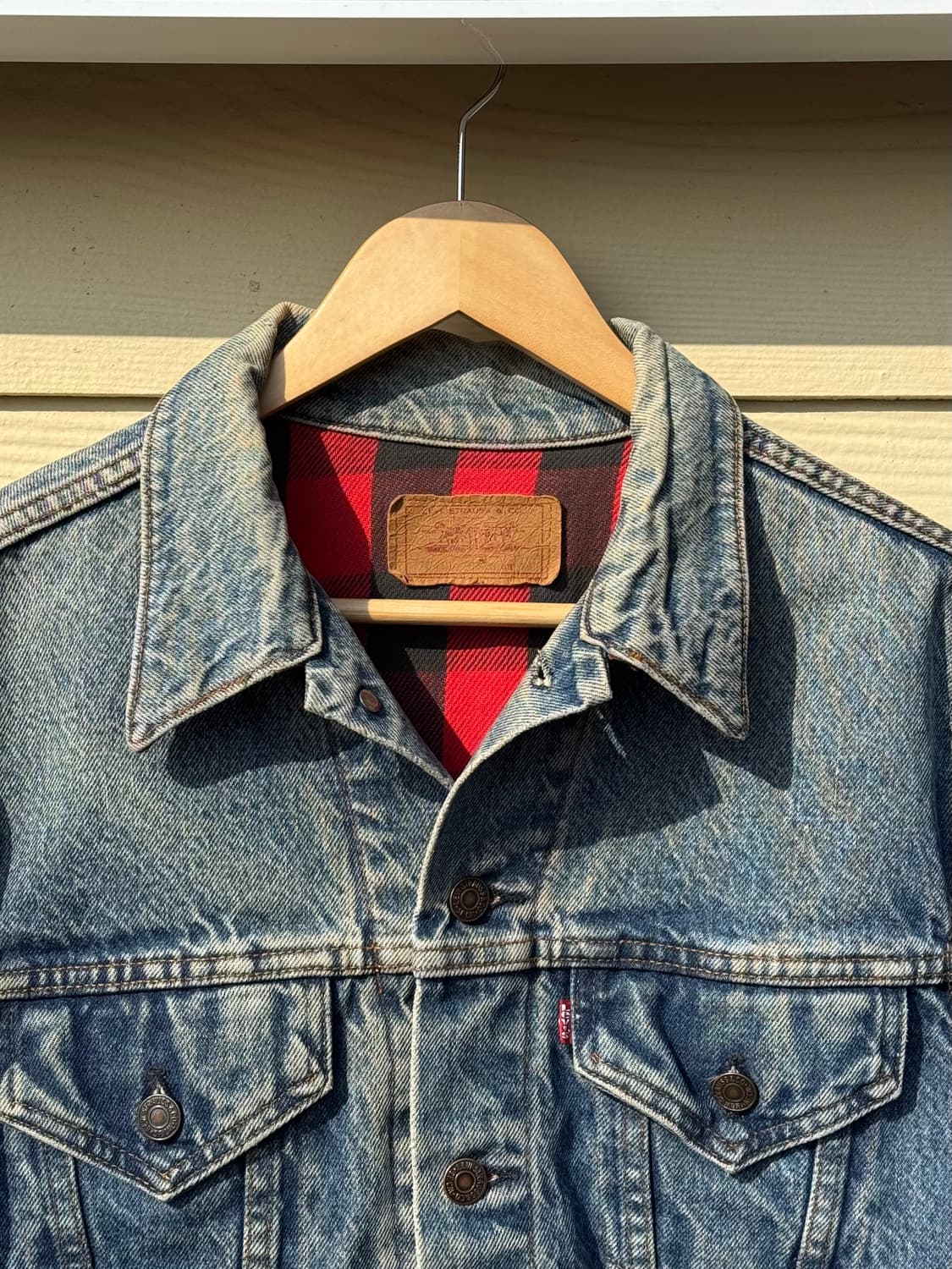80s USA Made 리바이스 타입3 버팔로라이닝 트러커자켓 상품이미지2
