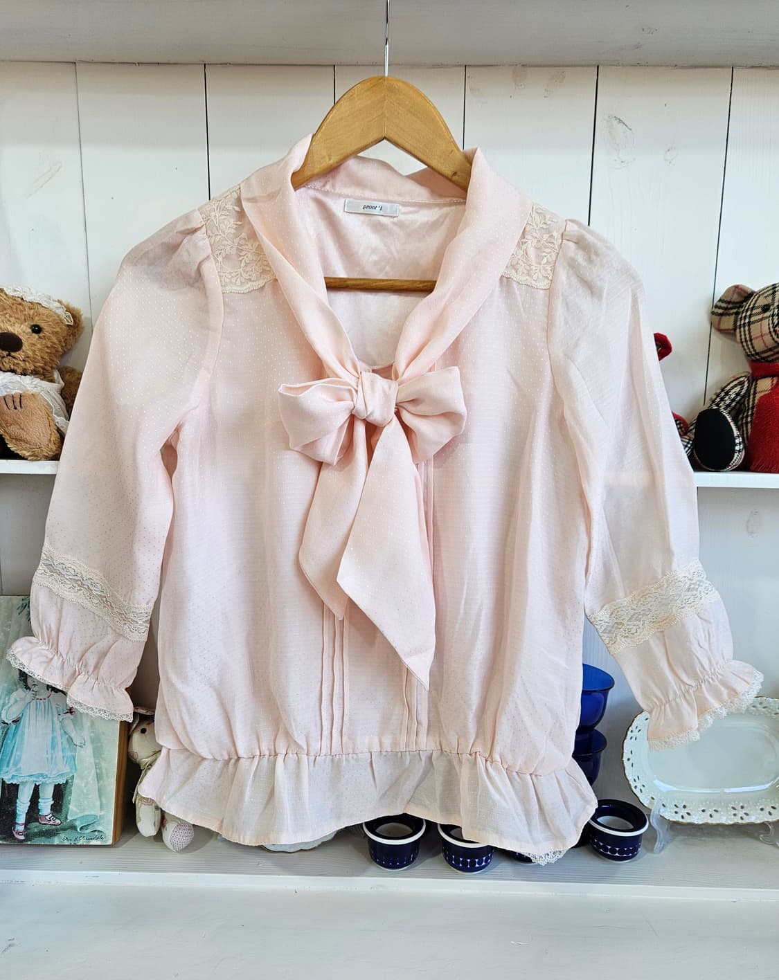 리본 블라우스 상품이미지1