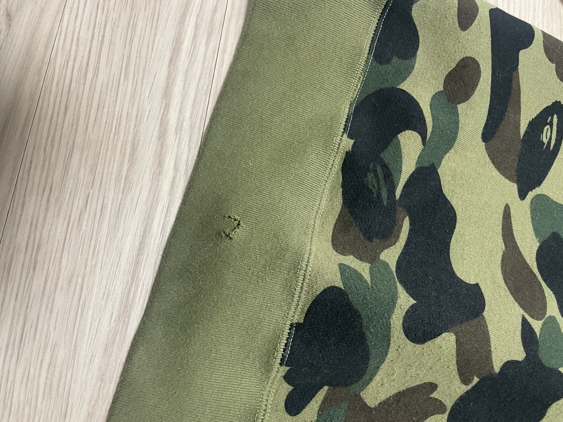 베이프 녹계 카모 후드집업 상품이미지3