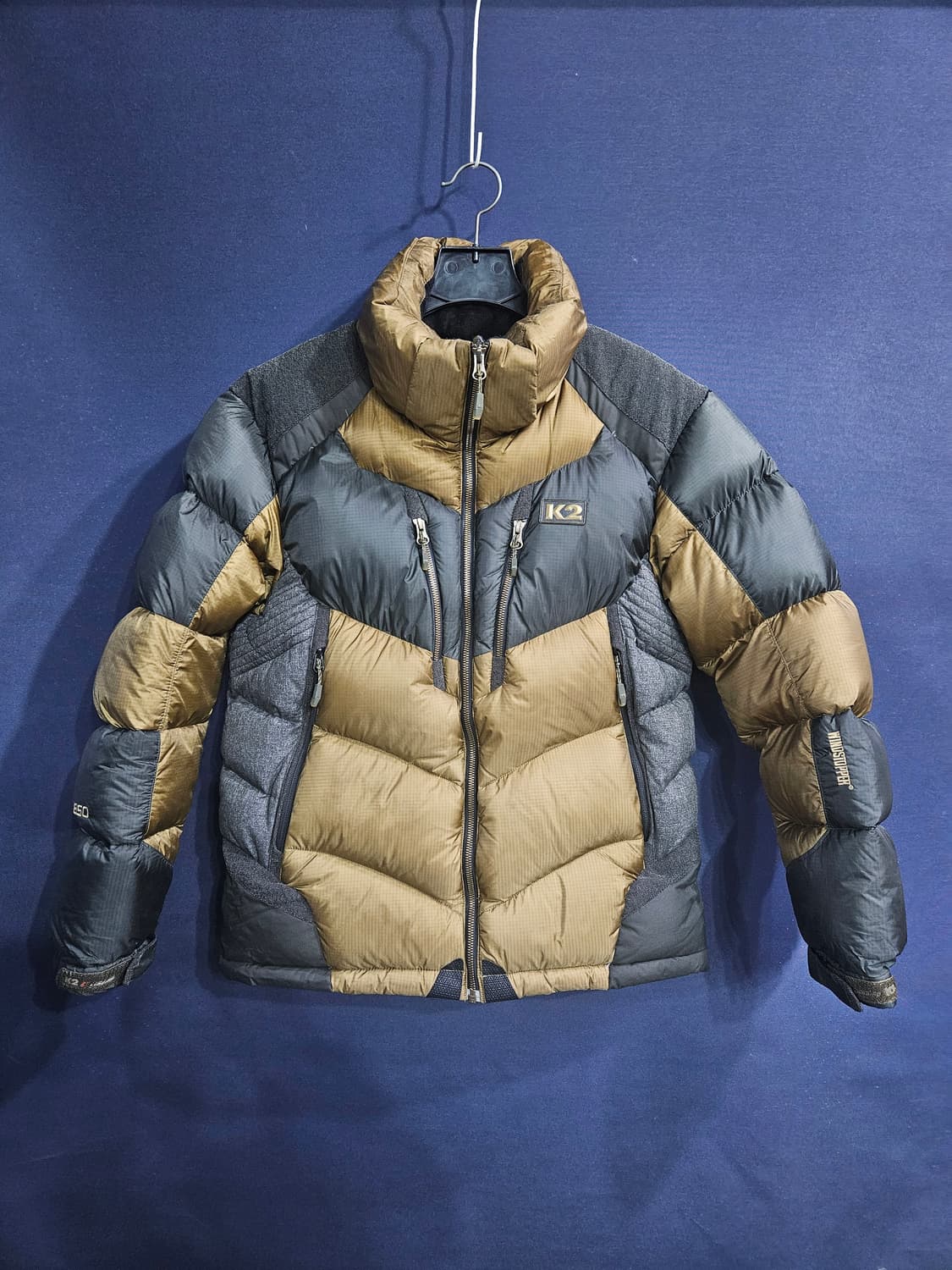 케이투 850필 윈드스토퍼 투톤컬러 남성 슬림핏 95 구스다운 패딩  상품이미지1