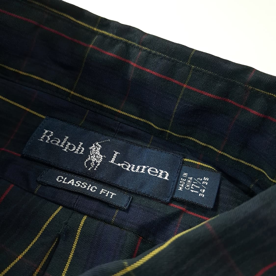 CK393 XL 폴로 90s 클래식 타탄체크 셔츠 남방 상품이미지3