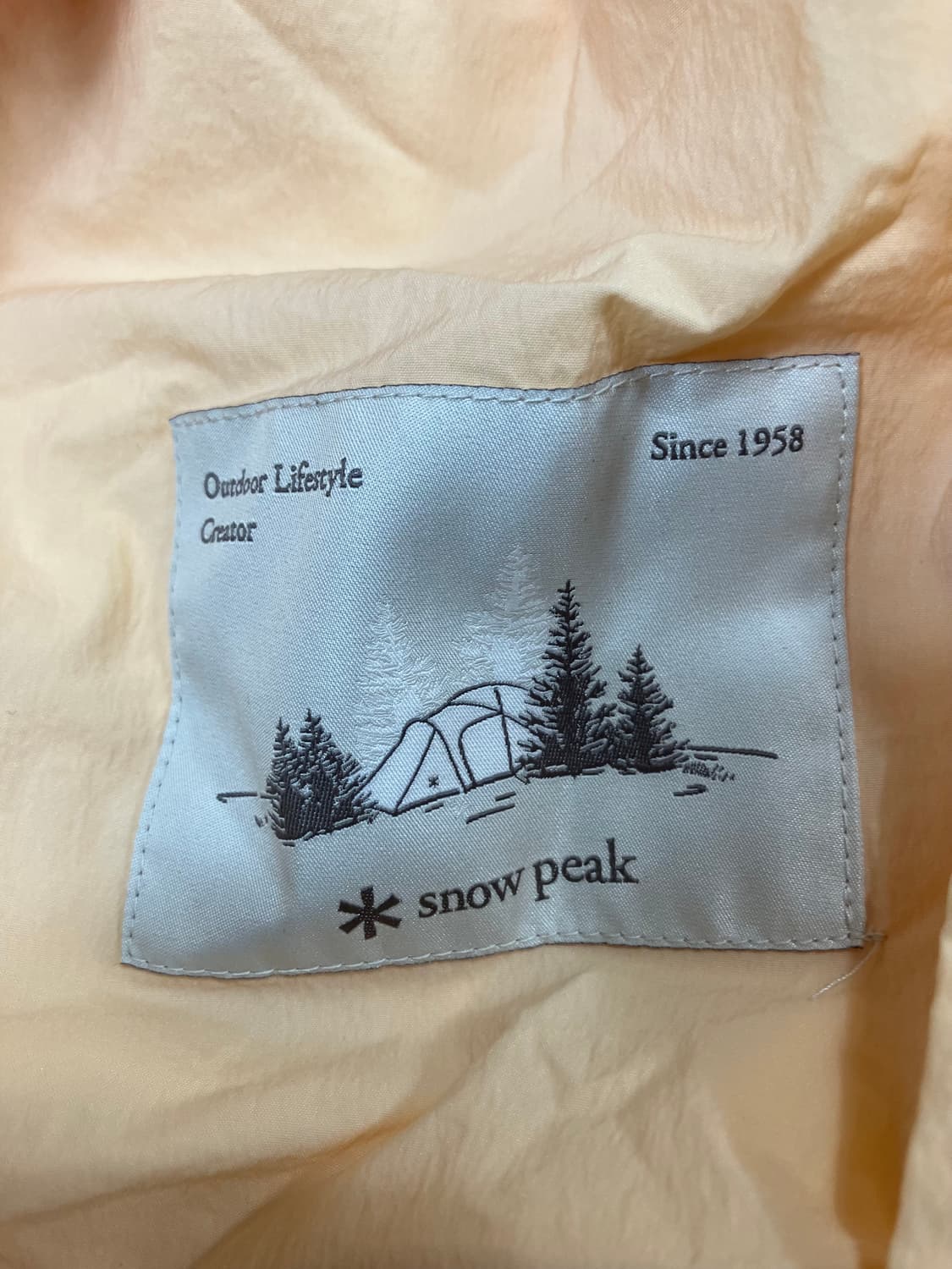 스노우피크 바람막이 집업 자켓 살구색 90 상품이미지7