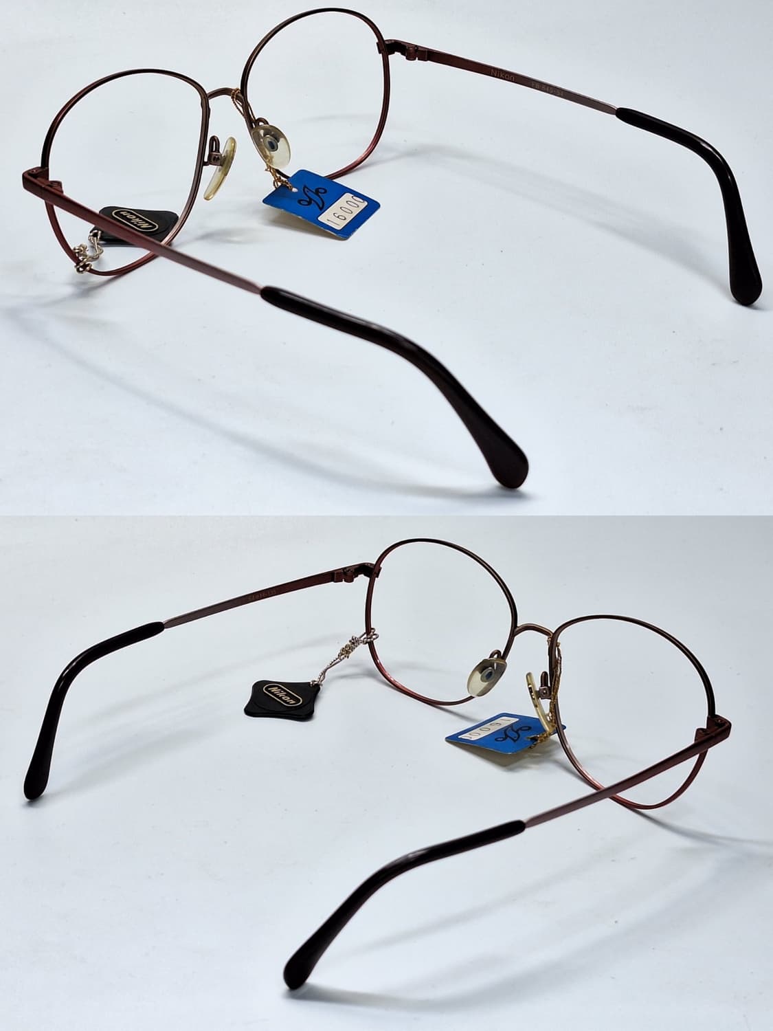 니콘 FB 645-54 안경테 54mm 로즈 오벌 라운드 일본 빈티지 상품이미지7