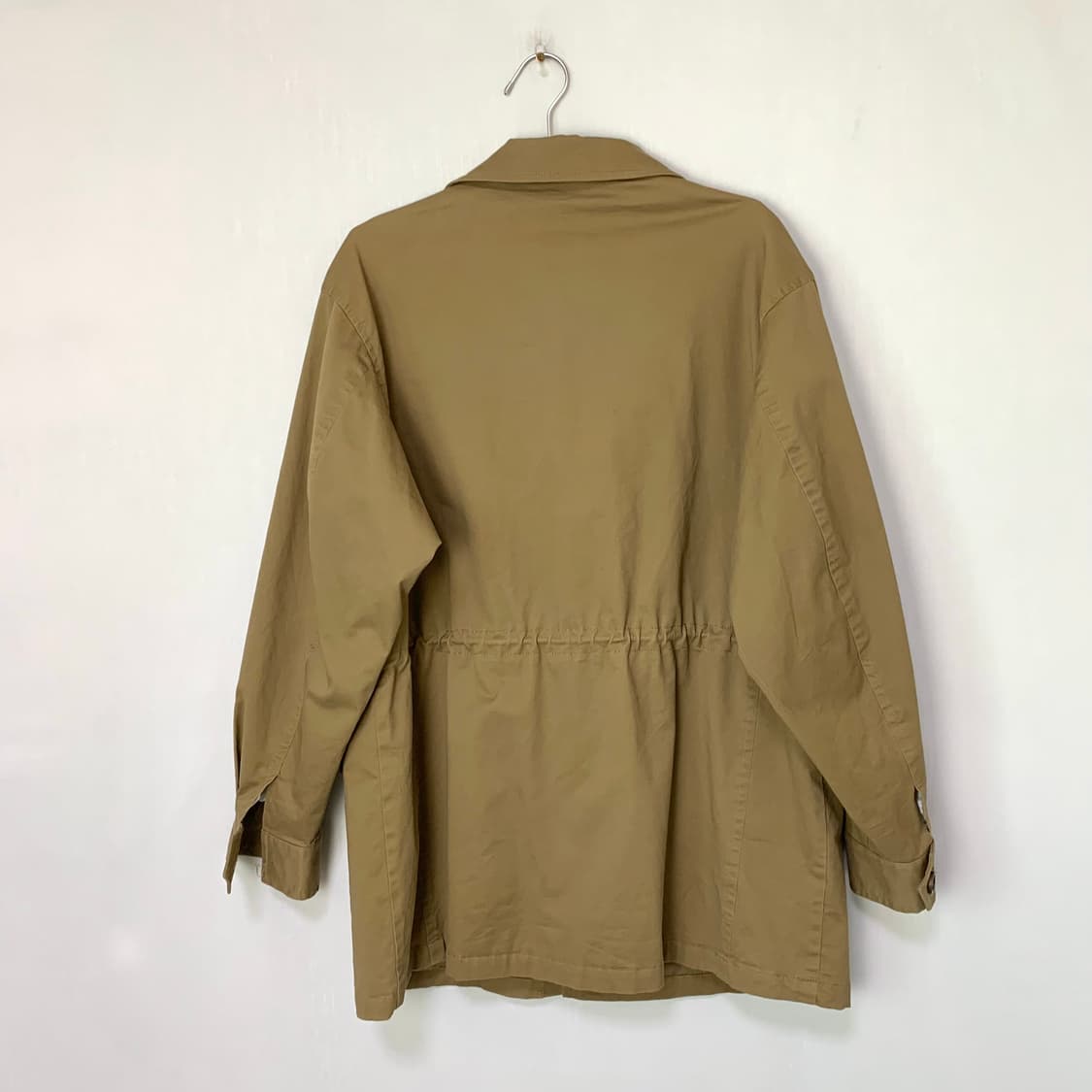 MIXXO 미쏘 야상 셔링 트렌치 자켓 하프코트 카멜 베이지 오버핏 XL 상품이미지8