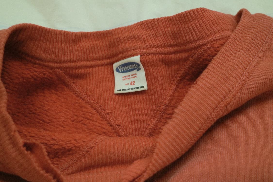 웨어하우스 맨투맨 오렌지 상품이미지6