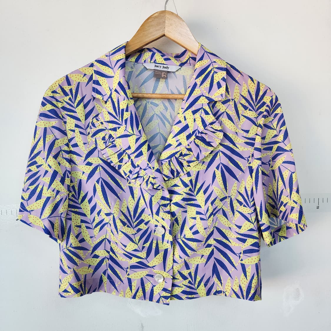 쥬시쥬디 플라워 블라우스 퍼플 상품이미지3