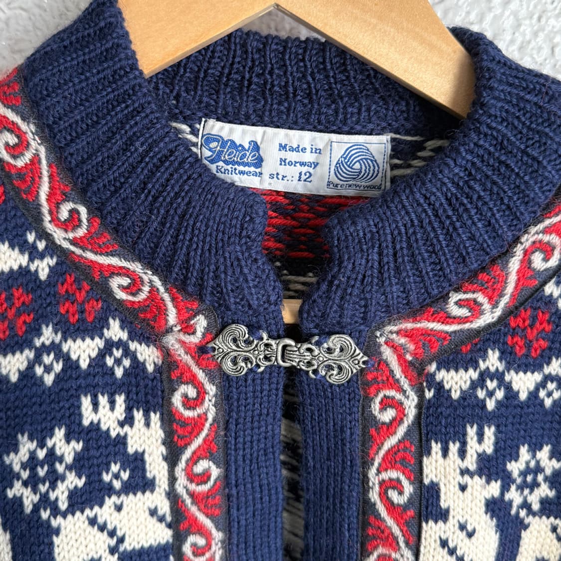 Norwegian Navy Deer Cardigan 상품이미지3