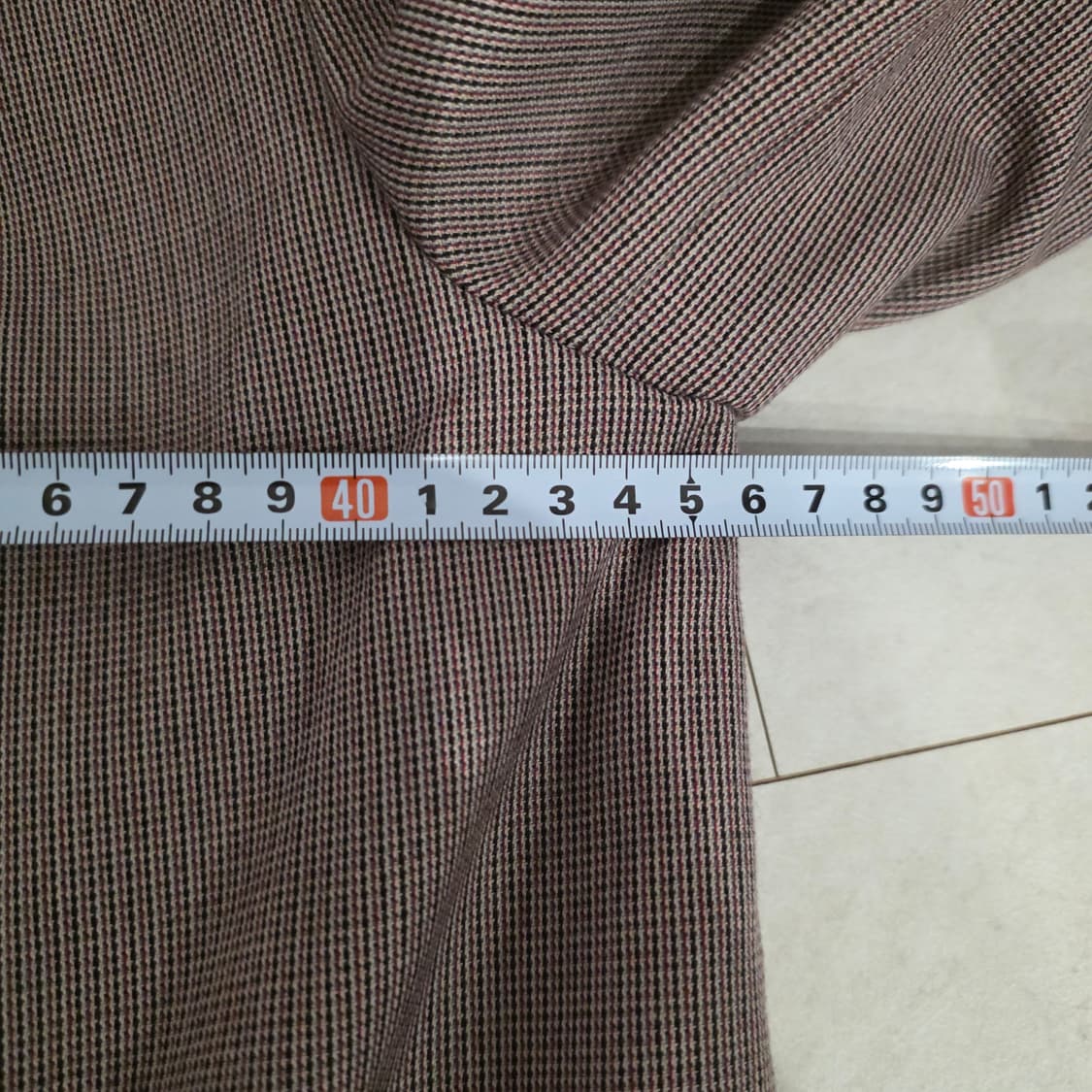 한섬 SJSJ 더블 버튼 체크 자켓 76-90-155 상품이미지9