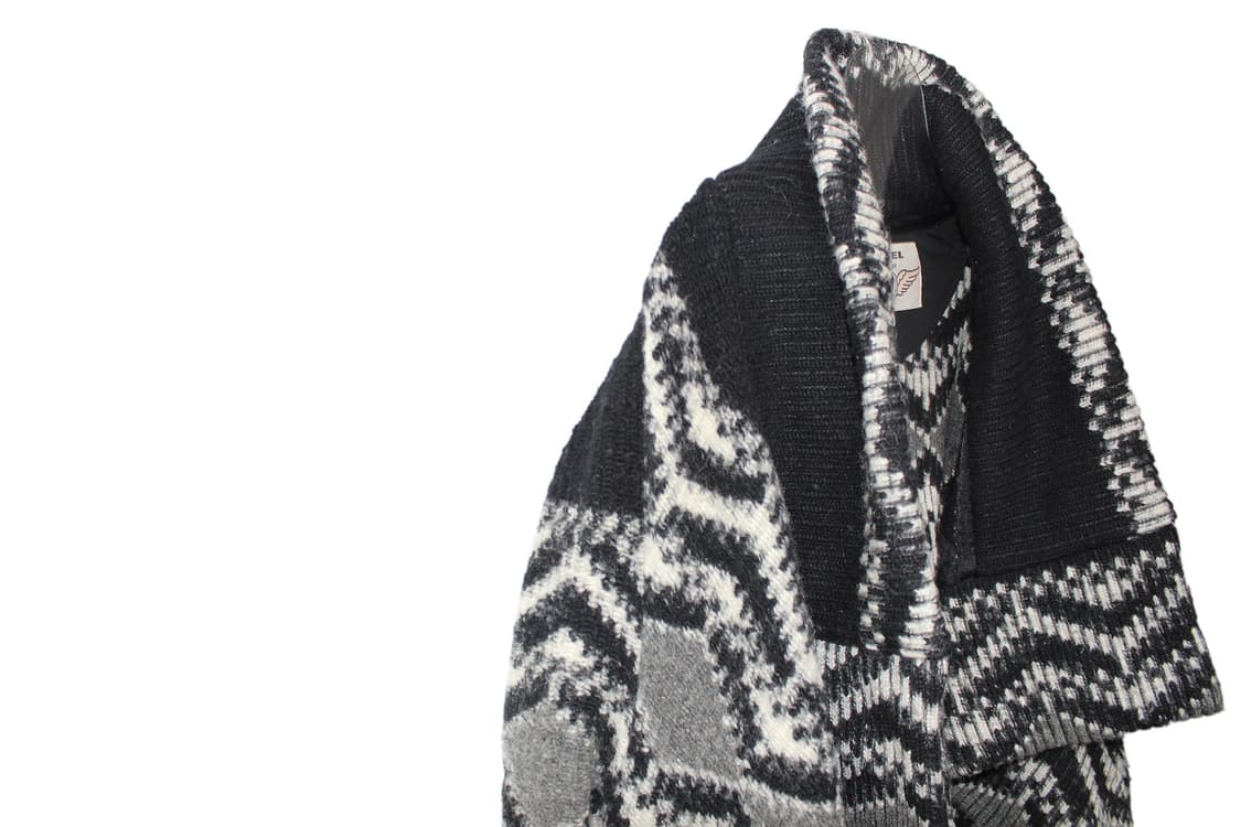 디젤 니트 케이프 후드 가디건 상품이미지4