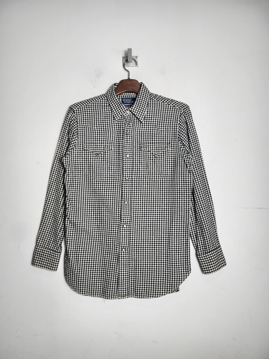 M 폴로 랄프로렌 깅엄체크 웨스턴 셔츠 상품이미지1