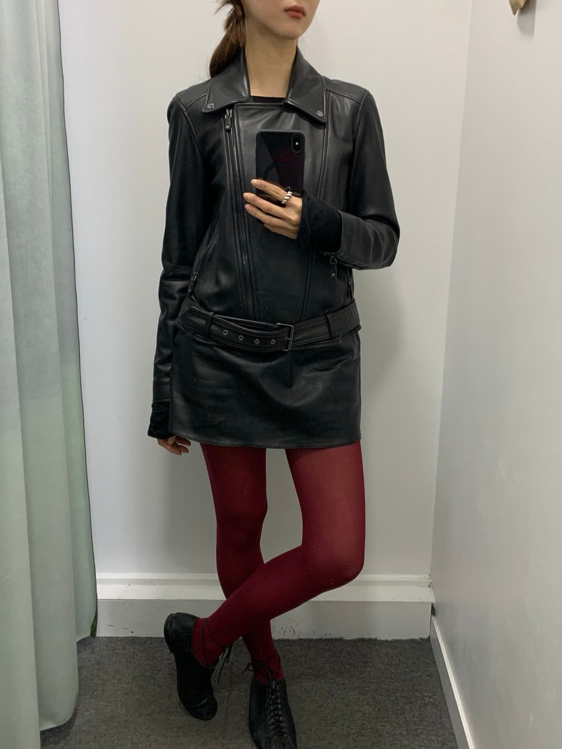 마시모 두띠 양가죽 라이더 자켓 상품이미지1