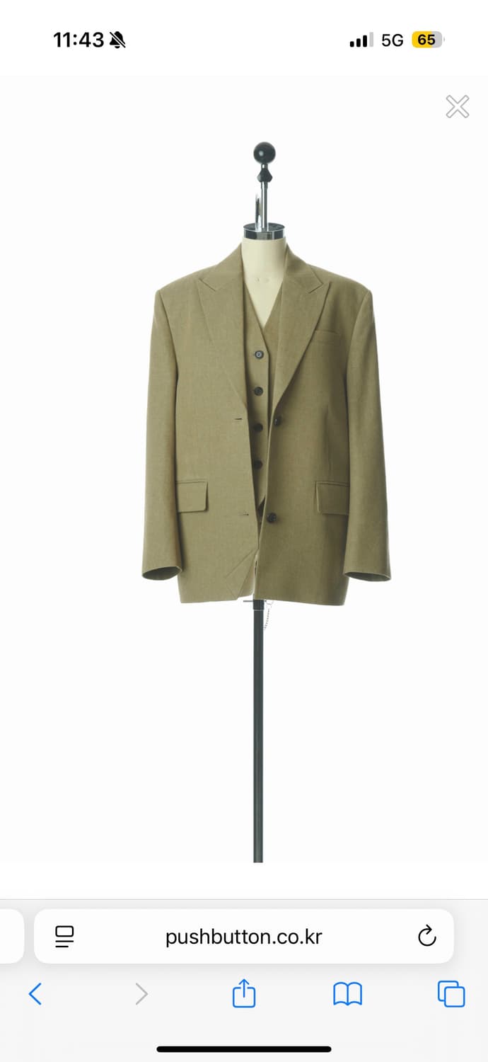 🤎푸쉬버튼 자켓 새상품🤎 상품이미지4