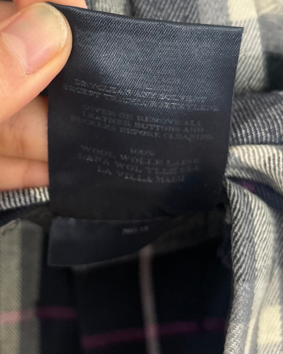 버버리 핑크 네이비 체크 버클 스커트 상품이미지8