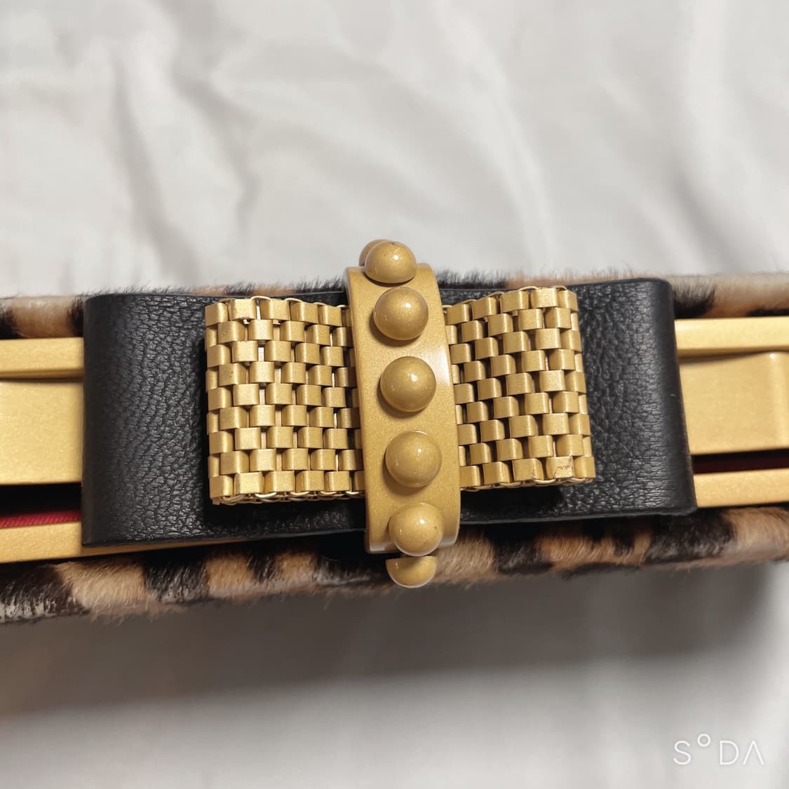 크리스찬 루부탱 레오파드 체인 클러치 백 상품이미지4