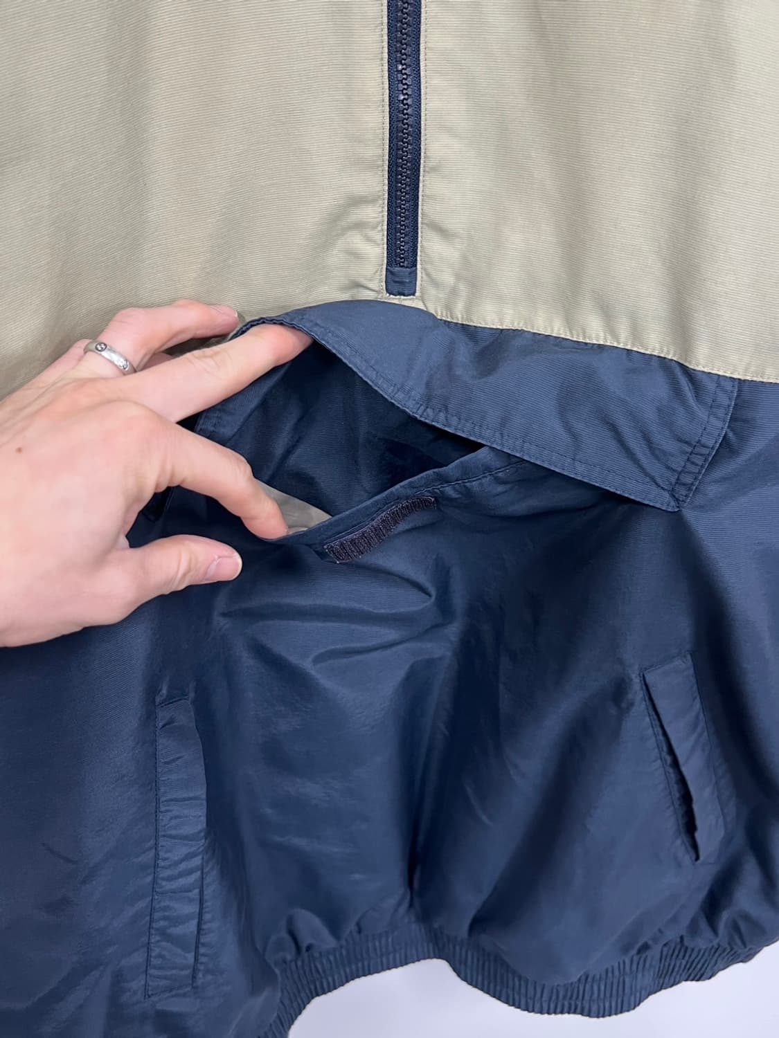 챔피온 로고 올드스쿨 반집업 바람막이 아노락 상품이미지4