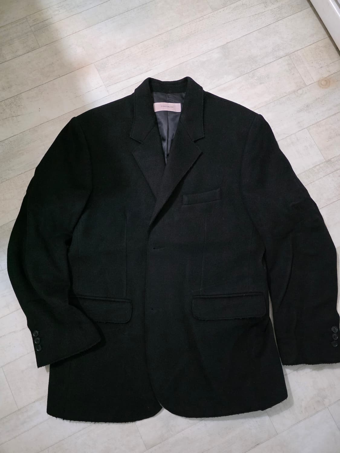 토니웩 울 캐시미어 커팅 블레이저 L 상품이미지1