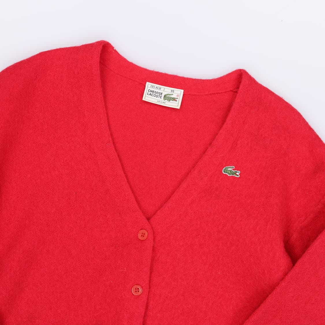 95 라코스테 빈티지 브이넥 니트 가디건 4203 상품이미지3