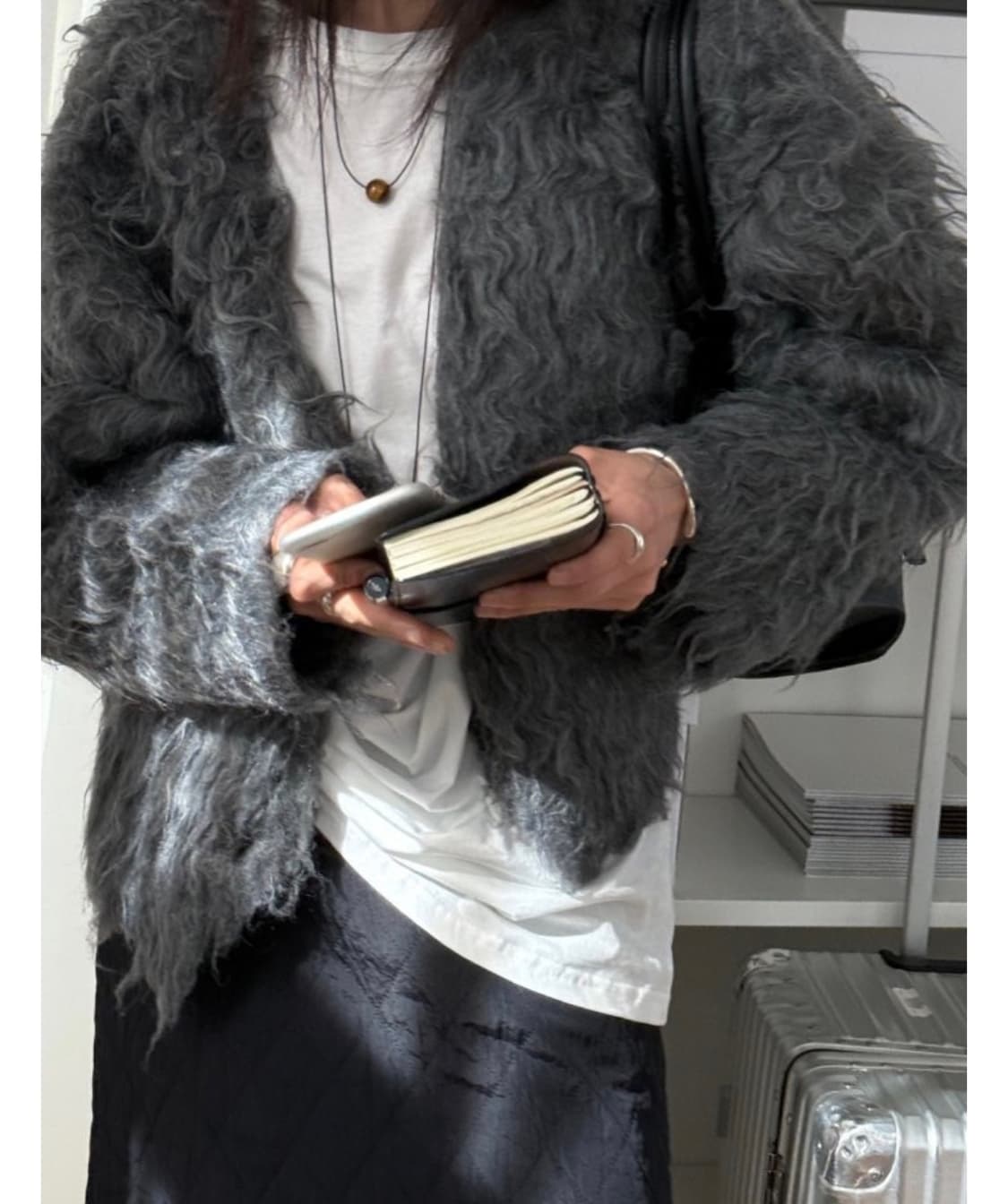 런던플랏 퍼가디건 상품이미지1