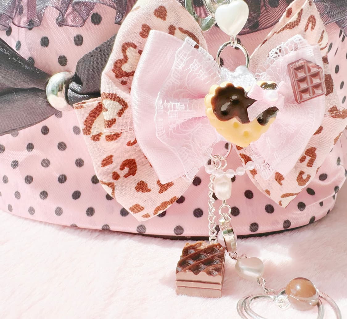 [handmade] 호피 초코 비스킷 키링 .·˖*·⑅˘꒷꒦˘ 🍫 상품이미지7