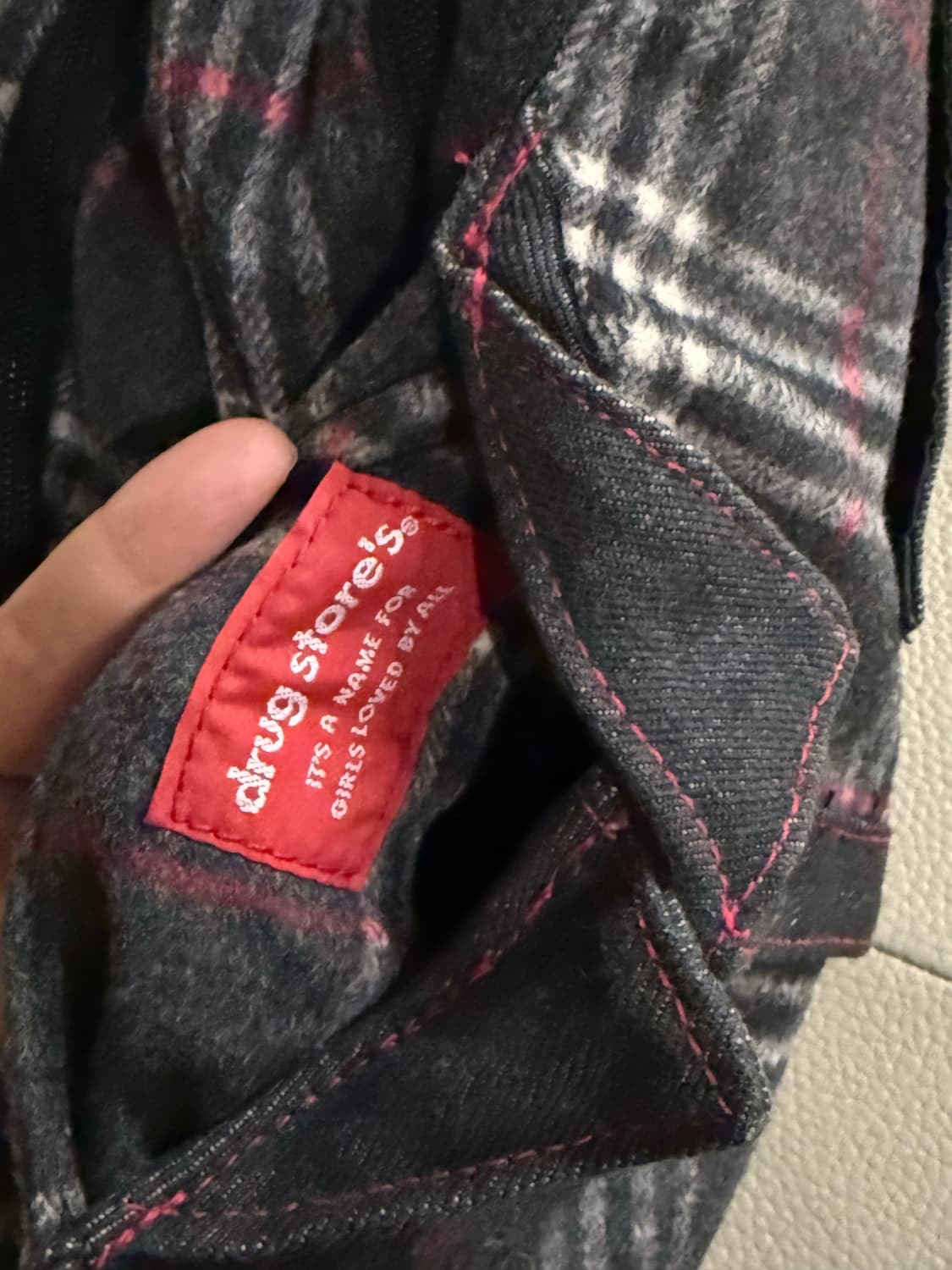 drug store's check pattern cross bag 상품이미지4