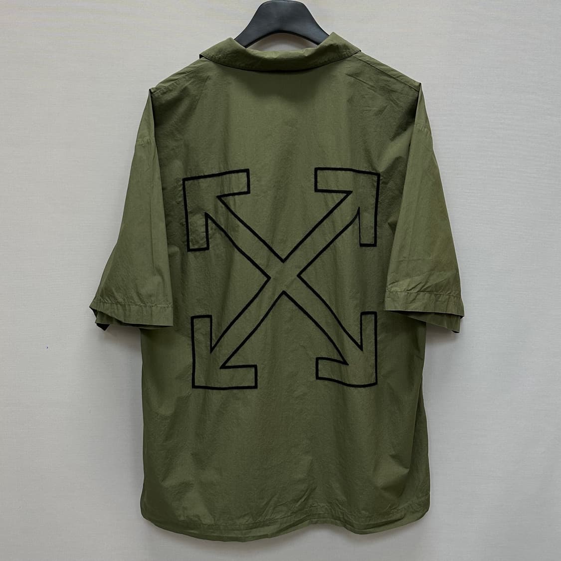 오프화이트 로고 자수 코튼 셔츠 ( 110 ) 상품이미지4