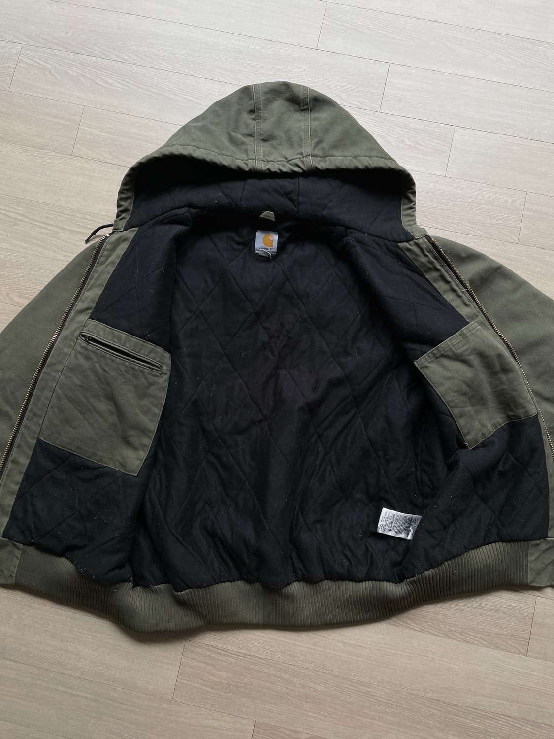 칼하트 j130 ARG 아미그린 액티브 샌드스톤 carhartt 빈티지 상품이미지7
