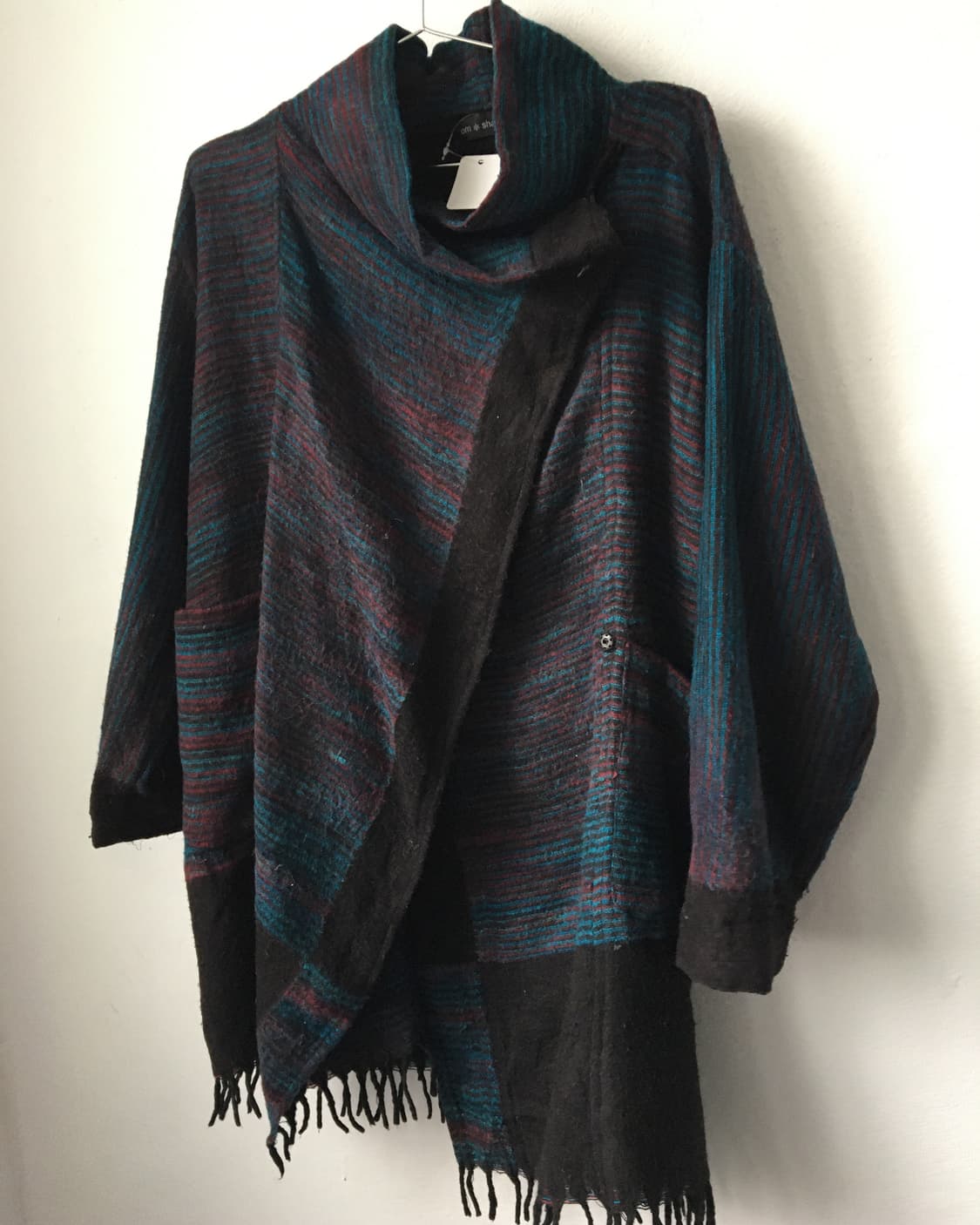 Fringe pattern point high neck caridgan 상품이미지5