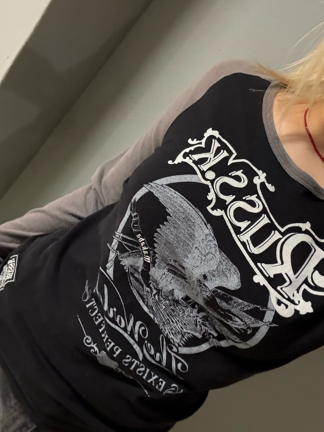 RUSS.K printing raglan long sleeve 상품이미지1