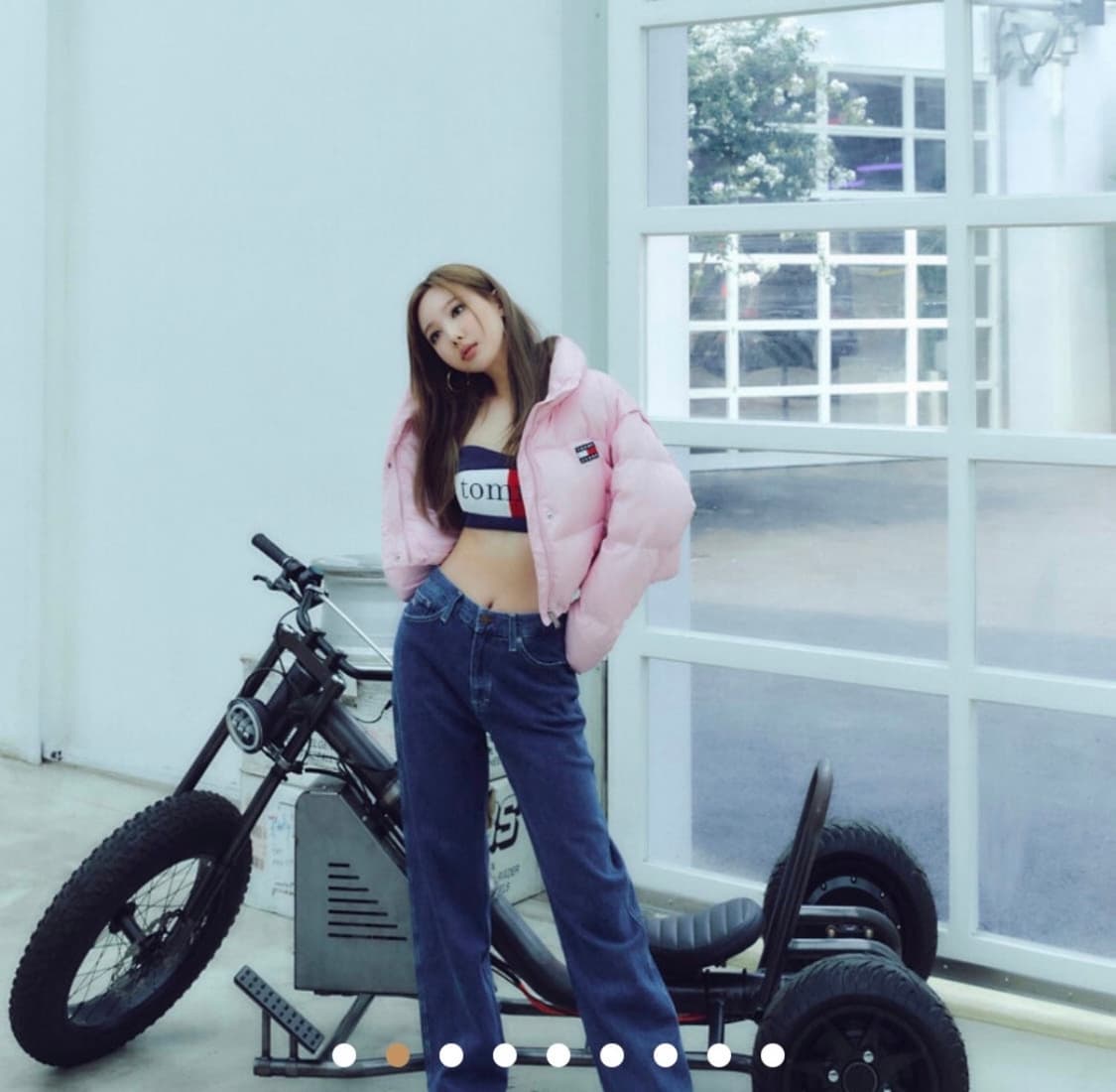 타미힐피거 핑크패딩 상품이미지1