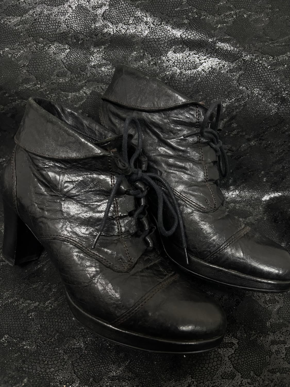 “SODA” 00’s Design Wrinkled leather shoe 상품이미지5