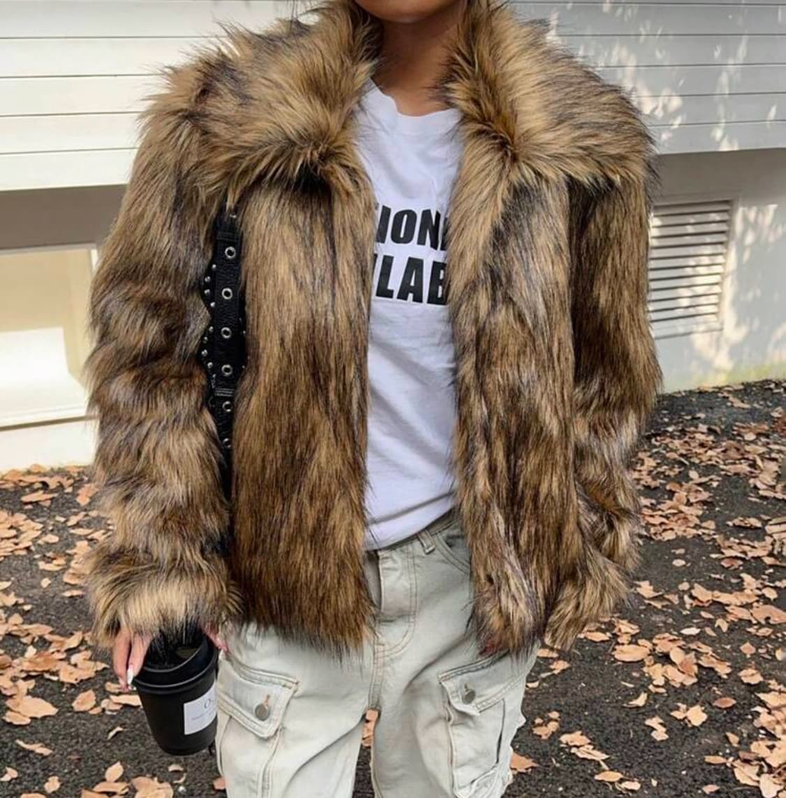 퍼 자켓 - 카멜 상품이미지1