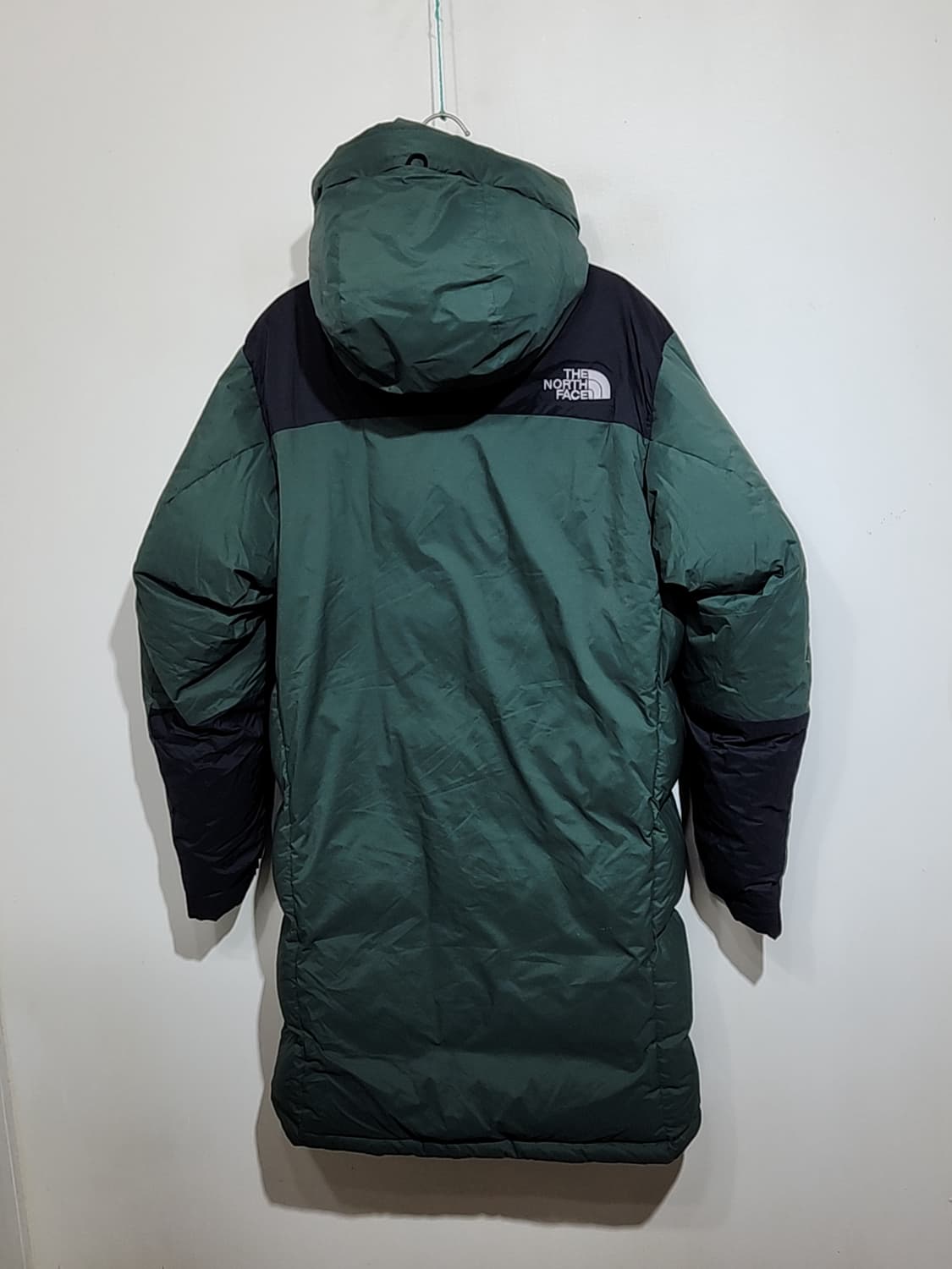 (L) 노스페이스 거위털 롱패딩 점퍼 카키 투톤 구스다운 패딩코트  상품이미지7