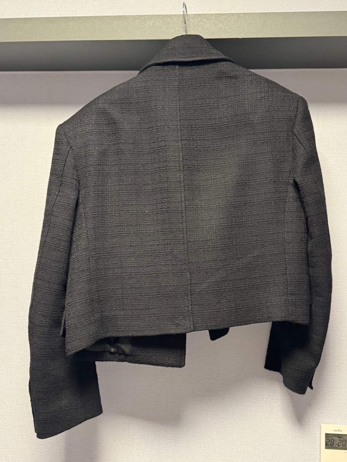 렉토 24ss 이카로 트위드 자켓 black s size 상품이미지3