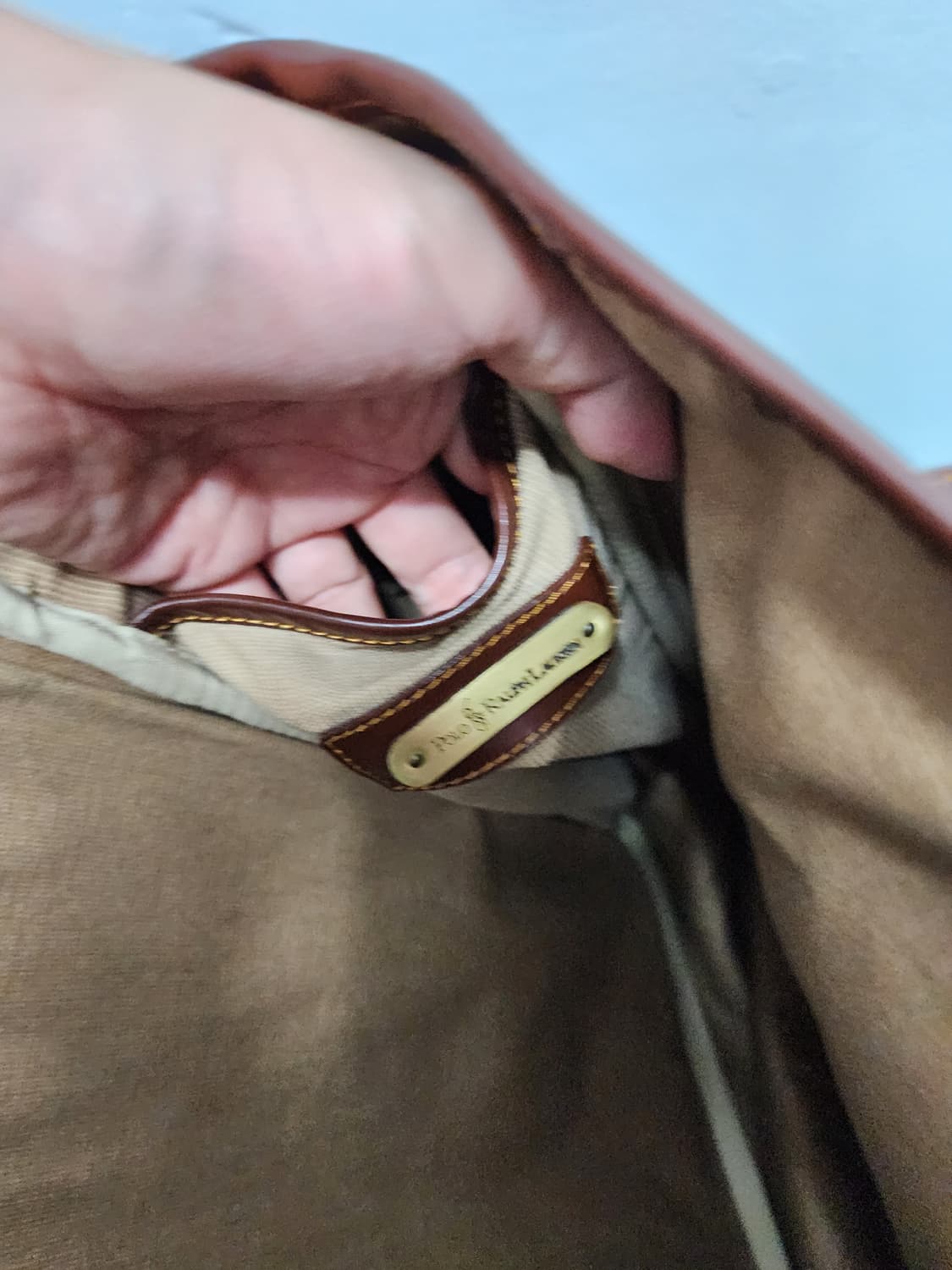 폴로 하운드투스 체크 숄더백 상품이미지3