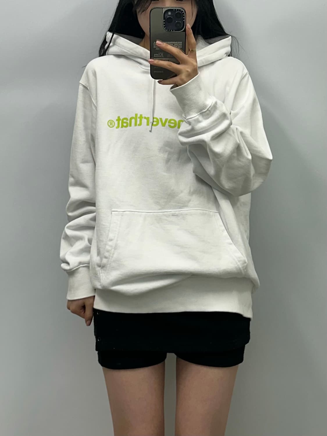 디스이즈네버댓 스펠아웃 화이트 후드티 상품이미지1