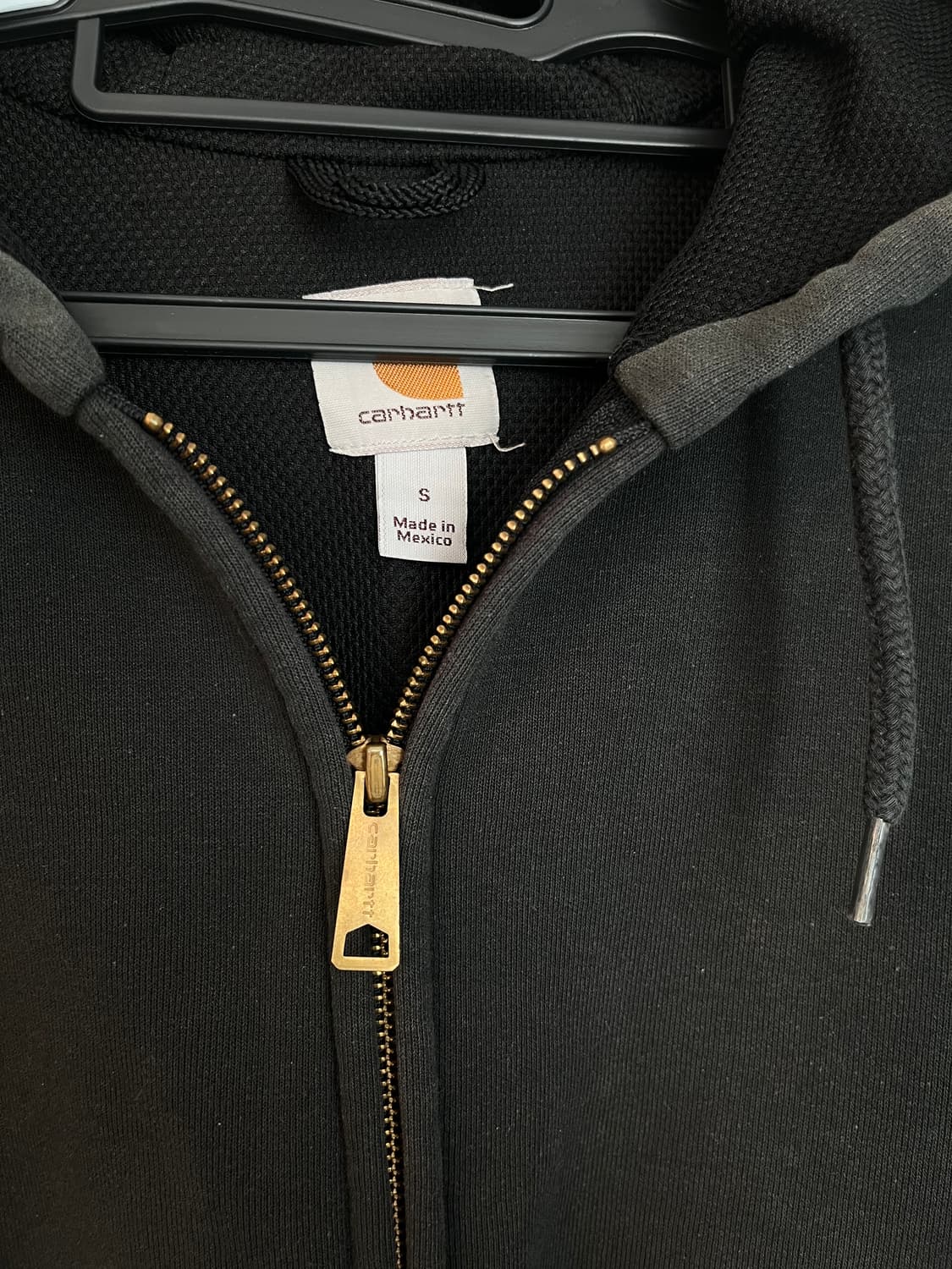 칼하트 미드웨이트 후드집업 블랙 [S] 상품이미지4