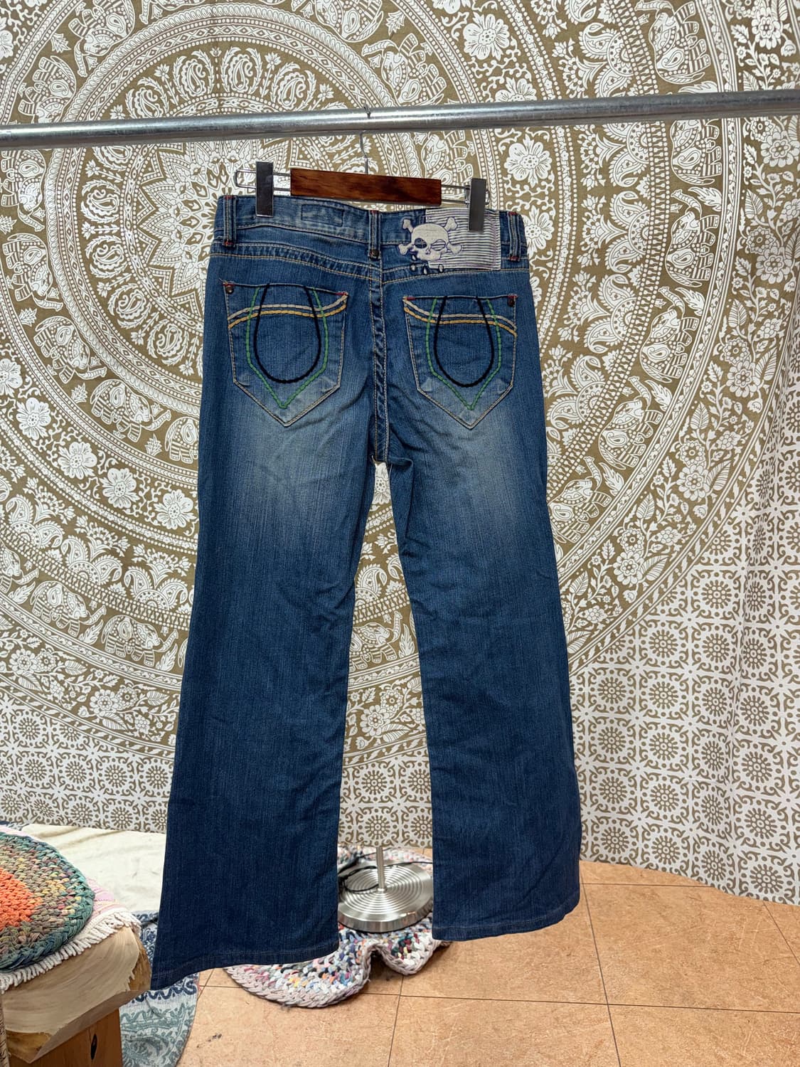 빈티지 패치 워싱 부츠컷 데님팬츠  상품이미지6