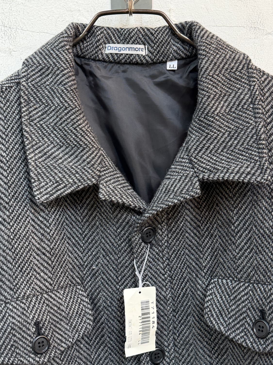 Dragonmore JPN 울 블렌드 헤링본 셔츠자켓 LL 상품이미지2
