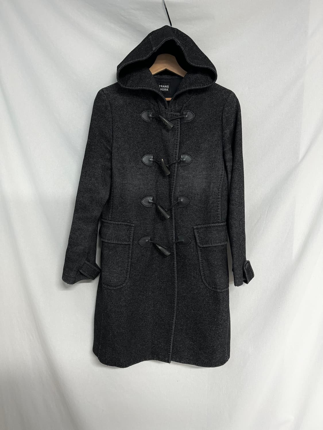 워시드 롱 더플 코트  상품이미지5