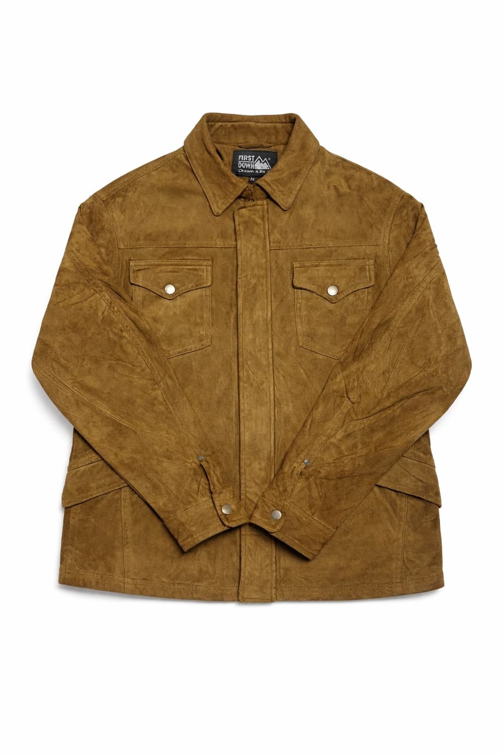 FIRST DOWN 빈티지  웨스턴 무드 스웨이드 트러커 자켓 브라운 M 상품이미지1
