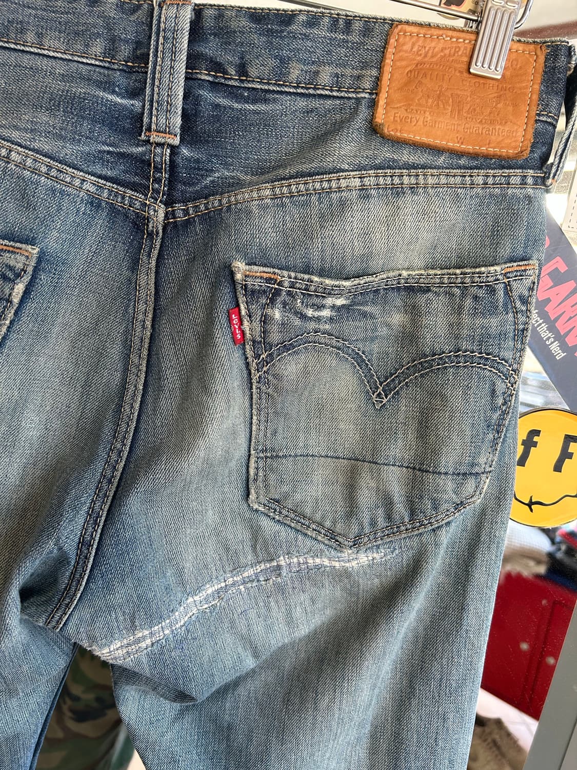 00‘s 리바이스523 디스트로이드진 32in 상품이미지6