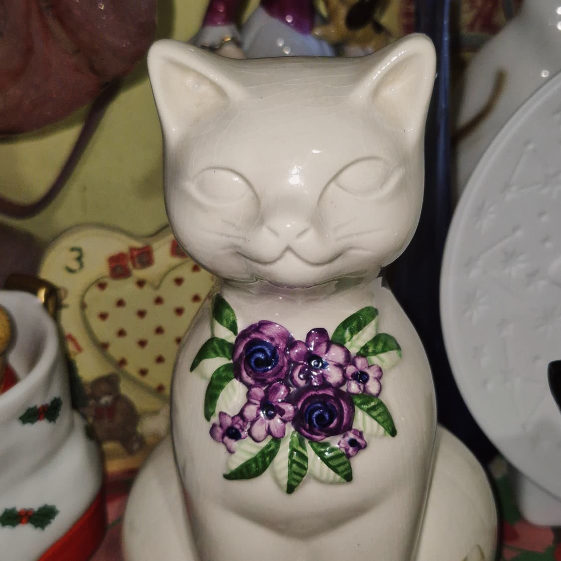 60s 스웨덴 핸드메이드 포셀린 고양이 피겨린 상품이미지7