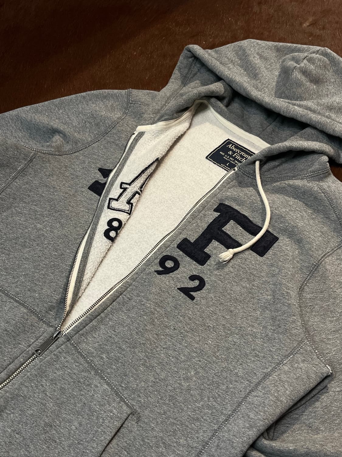 아베크롬비 로고 후드집업 상품이미지7