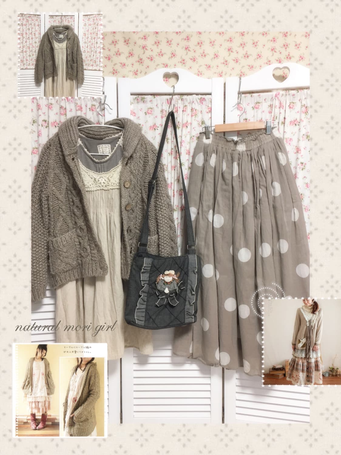 빈티지 모리걸 사만사모스 도트 스커트 상품이미지1